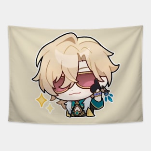 Honkai Star Rail Chibi Aventurine Tapestry