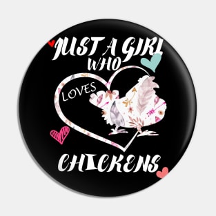 just a girl who loves chickens Pin