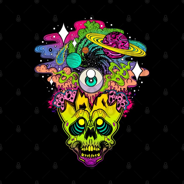 Cranium Cosmos by InkyMcStapleface