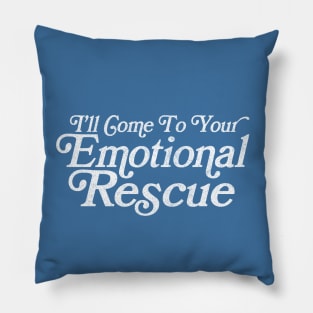 Emotional Rescue / Lyrics Typography Pillow