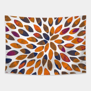 Watercolor brush strokes - autumn palette Tapestry