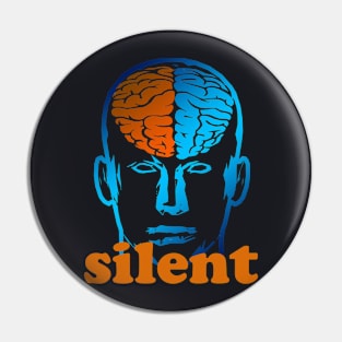 T-shirt silent design Pin