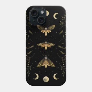 Death Head Moths Night Phone Case