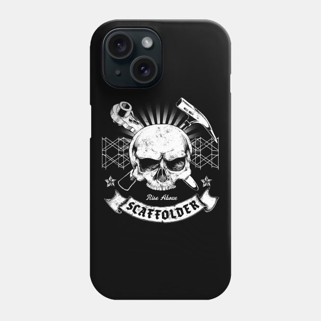 Scaffolder Phone Case by Black Tee Inc