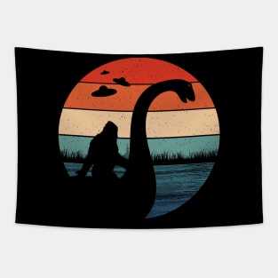 Bigfoot Loch Ness Monster Ufos Tapestry