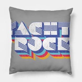 Psychedelic Fade Yacht Rock Party Boat Drinking print Pillow