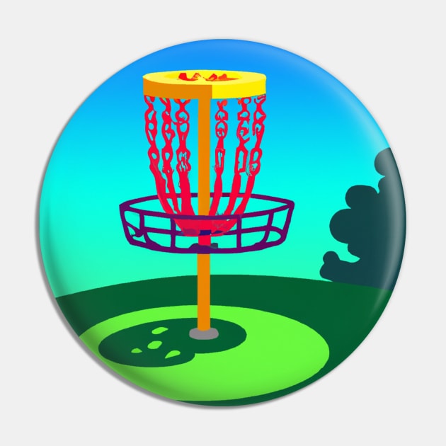 Disc Golf in the Park Pin by Star Scrunch