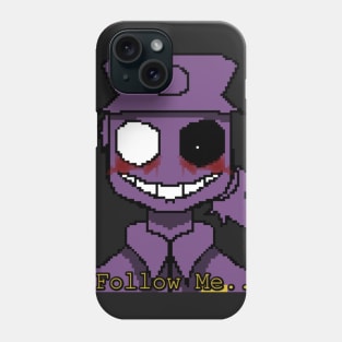 Purple Guy Follow Me Pixle Phone Case