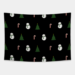 X-Mass Snowman Tapestry