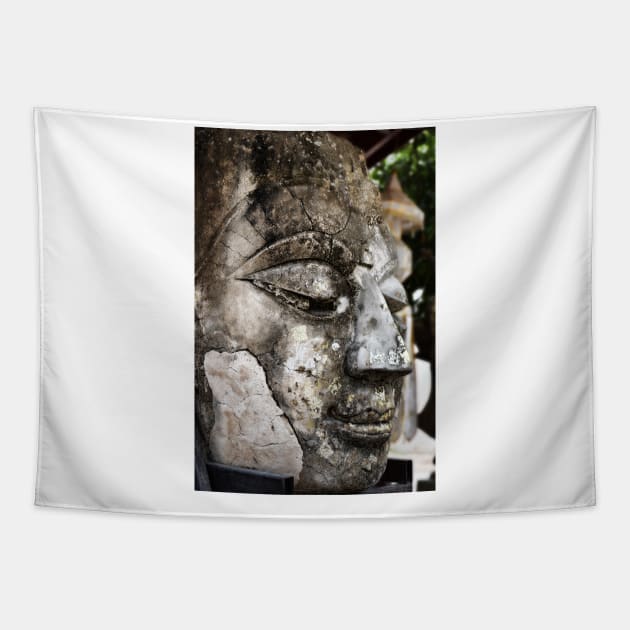 Thai Buddha head Tapestry by thehollowpoint