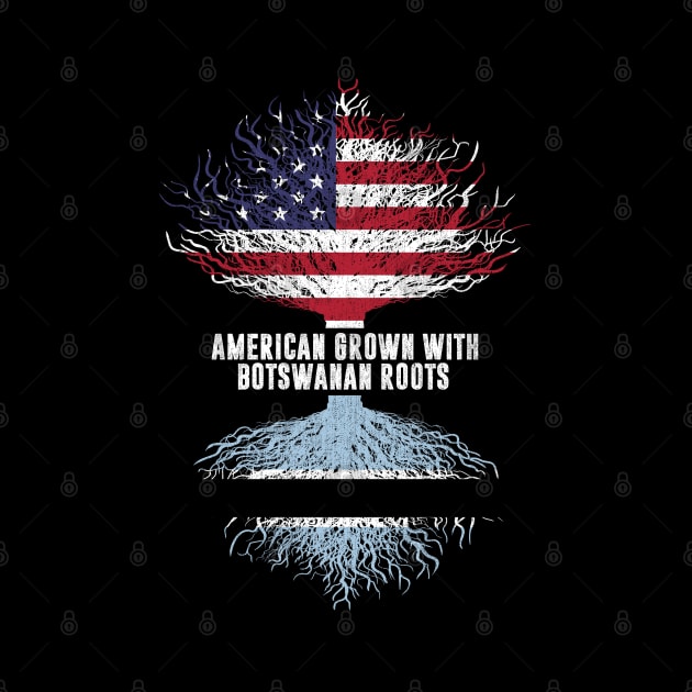 American Grown with botswanan Roots USA Flag by silvercoin