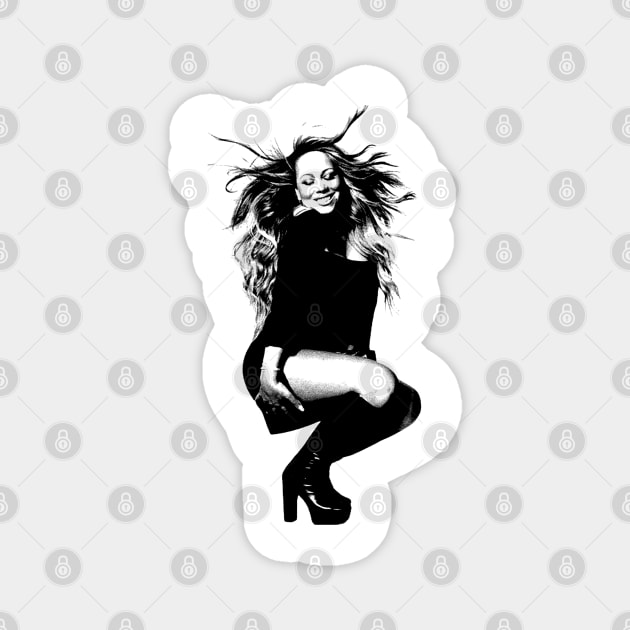 Mariah Carey 80s 90s Vintage Magnet by Origin.dsg