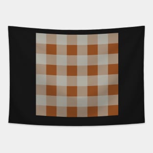 Little Critter Plaid - Pale Turquoise and Brown Tapestry