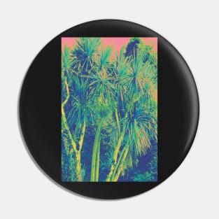 Colorful Tropical Palm Trees Pin