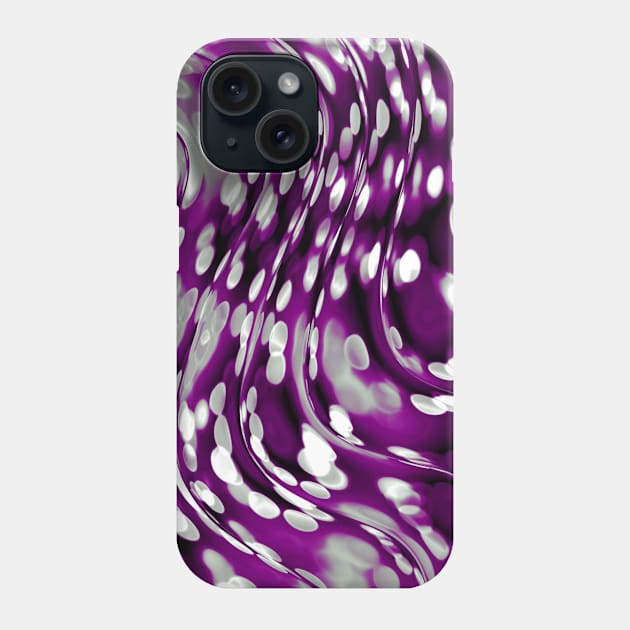 Asexual Pride Abstract Wavy Reflected Lights Phone Case by VernenInk