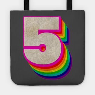 Five Rainbow Vintage Tote