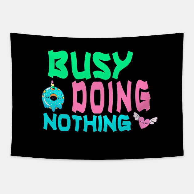 busy doing nothing Tapestry by Simplybollo