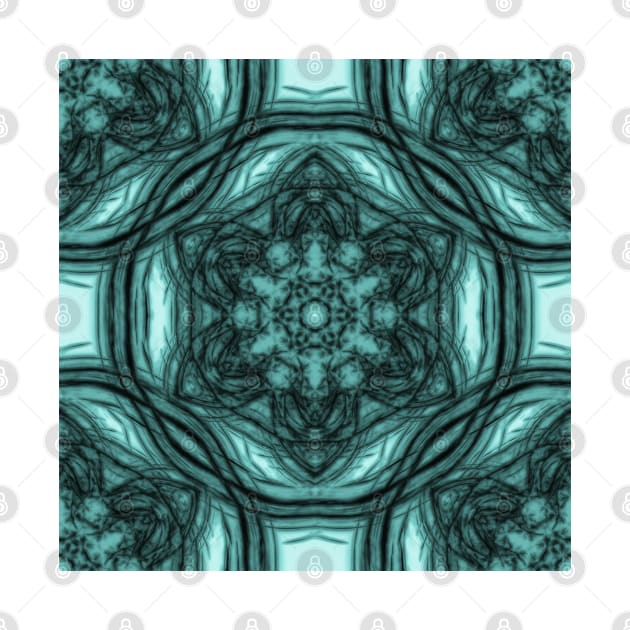 Elegant teal kaleidoscopes by hereswendy