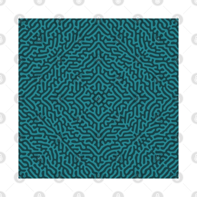 Concentric Squares Turing Pattern (Green) by John Uttley
