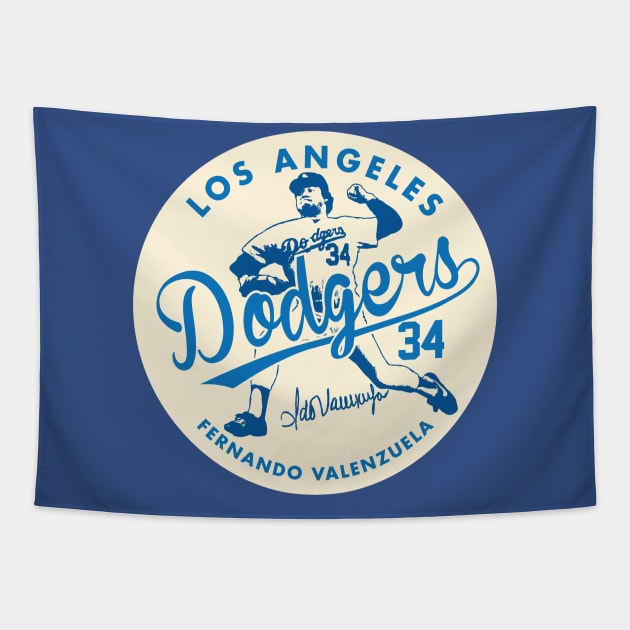 Fernando Valenzuela by Buck Tee Tapestry by Buck Tee