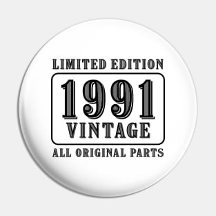 All original parts vintage 1991 limited edition birthday Pin