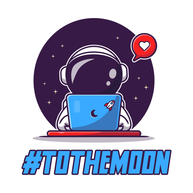 To the moon, crypto moon boy by info@dopositive.co.uk