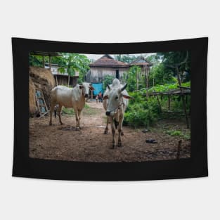 Cambodian Village Tapestry