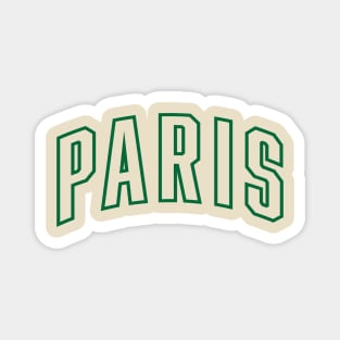 Paris Green Outline Magnet