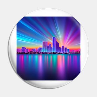 Vaporwave City #1 Pin