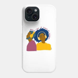 Music therapy - Mustard Phone Case