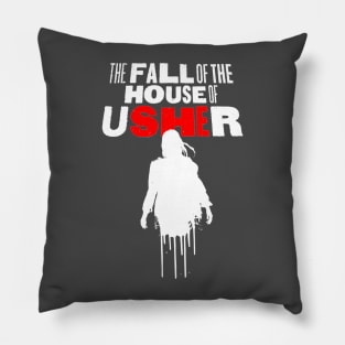 The Fall of the House of Usher Carla Gugino skull mask Pillow