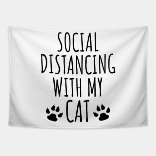 Social distancing with my cat Tapestry