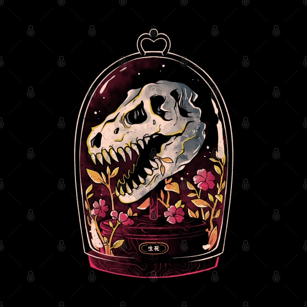 Dino Relic - Cute Flowers Skull Gift by eduely