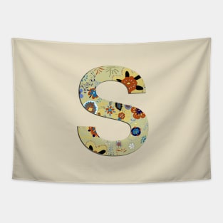 Monogram letter S Tapestry