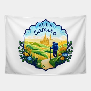 Buen Camino! El Camino de Santiago de Compostela - The Way of Saint James - Peregrino Pilgrim - Camino Frances Ingles Primitivo Shirt, Mug, Tote, etc Tapestry