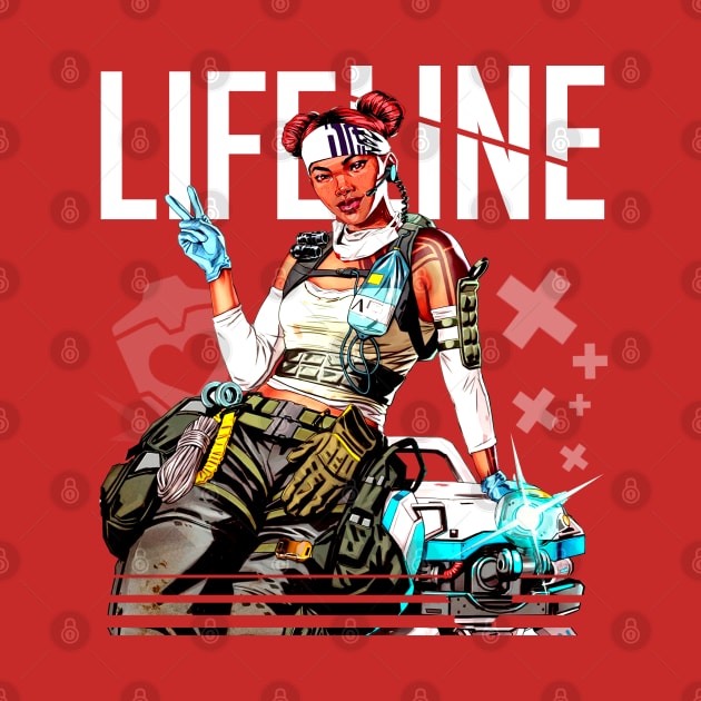 Apex Legends - Lifeline Middle T-Shirt by trino21