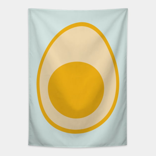 BIG EGG Fun Hard-Boiled Egg Breakfast Food Easter - UnBlink Studio by Jackie Tahara Tapestry by UnBlink Studio by Jackie Tahara