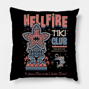 Hellfire Tiki Club - Creepy Cute Demogorgon - Hawaii Island Vacation Pillow