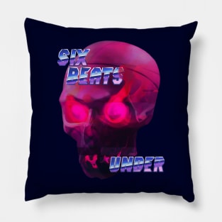 Retrowave skull Pillow