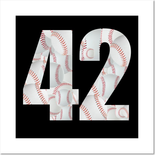 Baseball Number #42 Forty Two Lucky Favorite Jersey Number Sticker