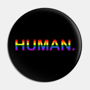 Rainbow Human LGBT Pride Pin