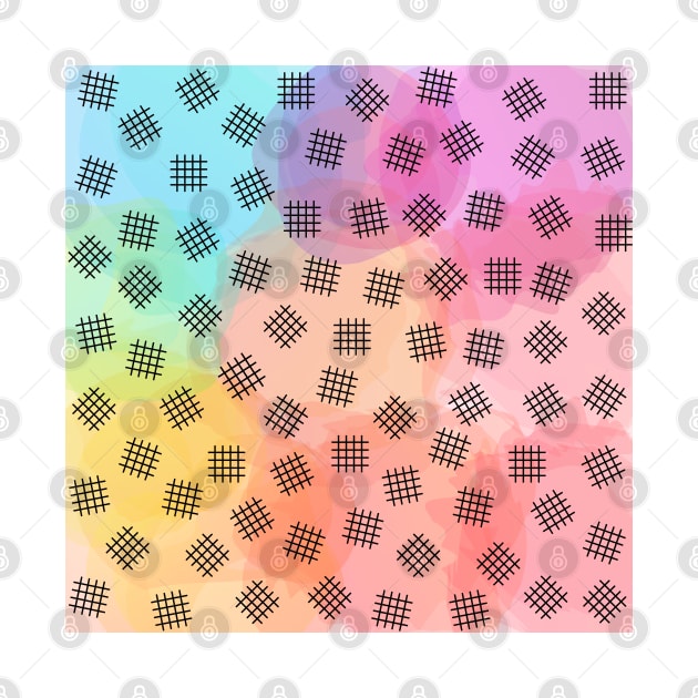 checkered color splash. by create