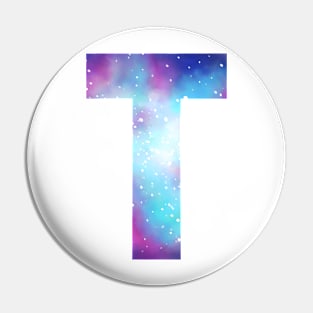 Letter T galaxy Pin