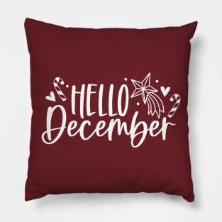 Hello December - Winter Vibes Pillow