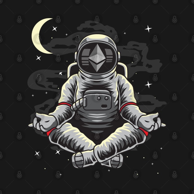 Astronaut Yoga Ethereum Crypto ETH Coin To The Moon Crypto Token Cryptocurrency Wallet Birthday Gift For Men Women Kids by Thingking About