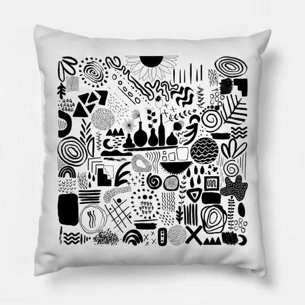 Graffiti print Pillow by Designs by Katie Leigh