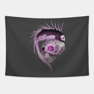 Purple death fish Tapestry