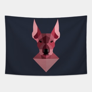 American Hairless Terrier Geometric Artwork Tapestry