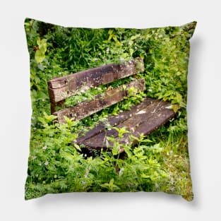 Overgrown Garden Bench Pillow