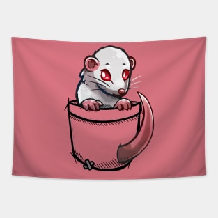 Pocket Albino White Rat Tapestry